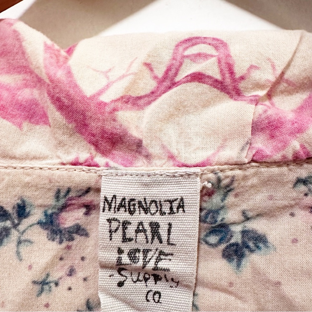 Magnolia Pearl Floral Patchwork Siyah Double Breasted Coat Jacket Abilene - Picture 14 of 14